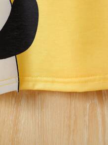 2pcs/Set Baby Boys' Sleeveless Panda Print Tank Top And Shorts, Suitable For Summer Outings