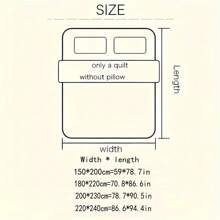 1pc Silky Soft, Cool And Lightweight Summer Quilt, Breathable Solid Color Style With Embroidery Technique, Suitable For Home Bedroom, Sofa, Hotel (Pillow Case And Bedsheet Not Included) - Multicolor - View 3