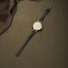 4pcs/Set Women's Fashion Quartz Watch With Rhinestones + Black Butterfly Jewelry Set - Black - View 5