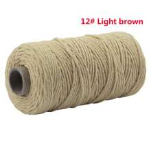 2 mm*100 m Corde de macramé, fil naturel épais, corde tressée synthétique filée au cœur, corde de macramé à 4 torons pour suspensions murales, accroches, DIY, décorations de la maison, emballages cadeaux