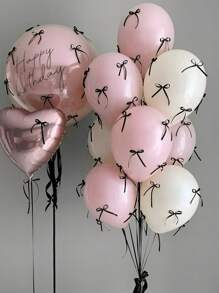 92 stuks/set De combinatie van witte en roze latex ballonnen en strikken kan worden gecombineerd met eenvoudige decoraties in Boheemse stijl met linten voor verjaardagen, bruiloften, feesten, geslacht onthullende decoraties, Hawaiiaanse feesten, badfeestjes, verschillende feestdecoraties