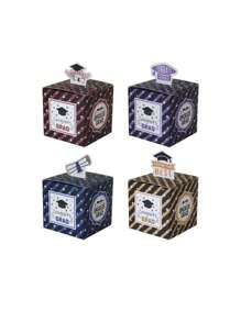 4 件装学士帽包装盒、毕业季礼品包装盒、学士帽糖果包装盒、毕业季礼品盒、节日派对礼品装饰盒、烘焙蛋糕饼干包装盒、礼品盒 - 彩色 - 查看 1