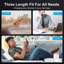 Cable USB Tipo C NNBILI 7A 100W de carga súper rápida, compatible con Huawei Mate 40 30, compatible con Xiaomi, compatible con Samsung, cable de carga rápida USB, cable de datos, regalo para viajes, cumpleaños/Pascua/niño/novia/abuela - Tipo C - Ver 4