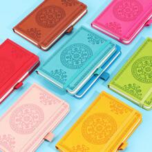 Carnet de notes portable de style rétro format A6, mini bloc-notes minimaliste de poche, pages intérieures à grille blanche, petit journal intime, cahier de croquis, cadeau de récompense pour étudiant, 8 options de couleurs, fournitures scolaires, rentrée des classes
