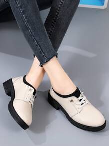 Mocasines de plataforma gruesa, zapatos planos para mujer, Primavera 2025