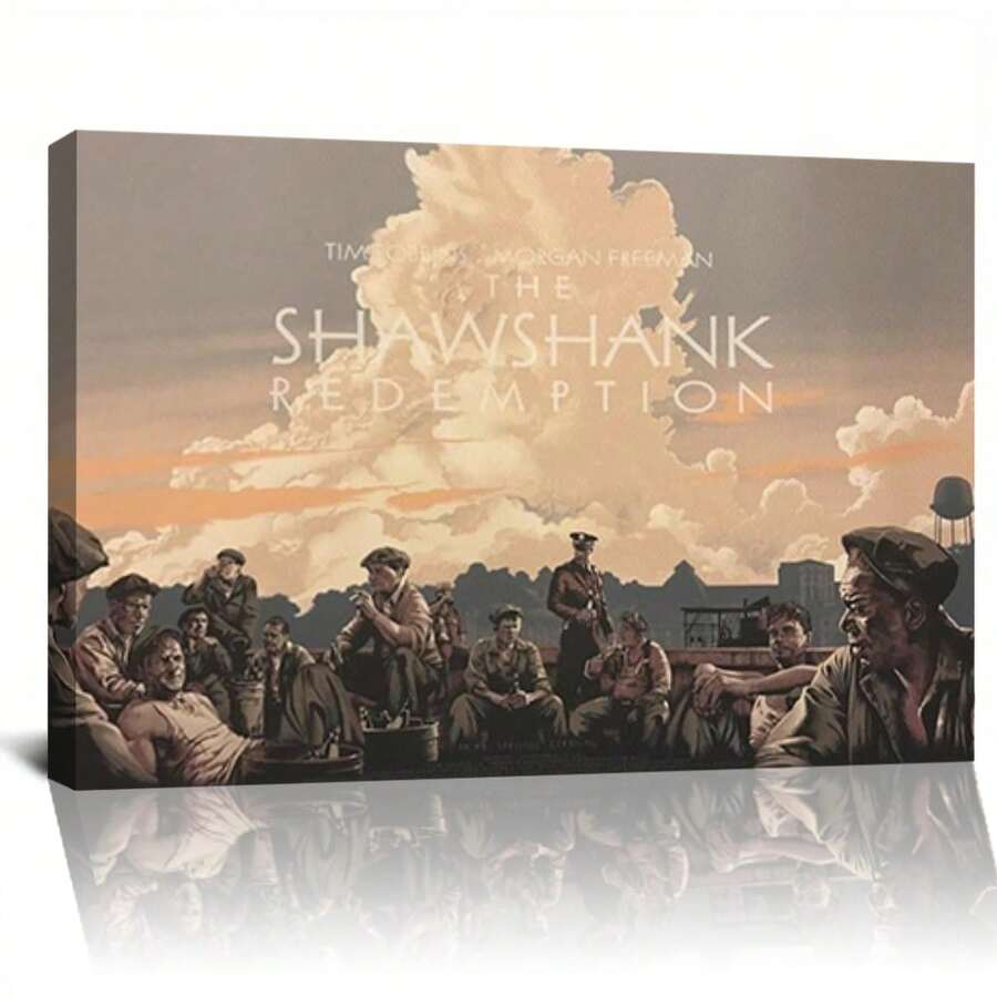 Framed The Shawshank Redemption Movie Poster (10) Wall Art Picture Painting Poster Canvas Print Posters Artworks Bedroom Living Room Decor Birthday Party Decor, Mother's Day New Year Easter Gift,  Home Living Room Office Wall Decor, Perfect Gift And Wall Decoration - Framed - View 1