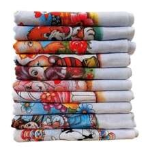 10 Panos De Prato  35 cm X 60 cm Estampado Lindo 100% Algodão Oficial Com Bainha