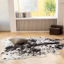 tapijt Western vloerkleden voor woonkamer (zwart en wit, 2,6 ft x 4,1 ft)