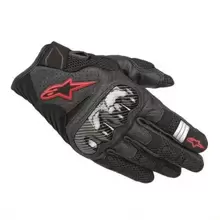 Alpinestars قفازات الدراجات النارية من مليو ألباين Moto Alpines SMX-1 AIR V2 للموتوكروس، مصنوعة من الجلد وألياف الكربون مع شاشة لمس - احمر وردي اللون - مشاهدة 3