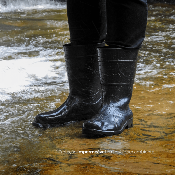Galocha Impermeável Para Auxiliar De Limpeza E Cozinha Botas galochas Unissex Masculina Feminina Para Casa Empresa Proteção IPI