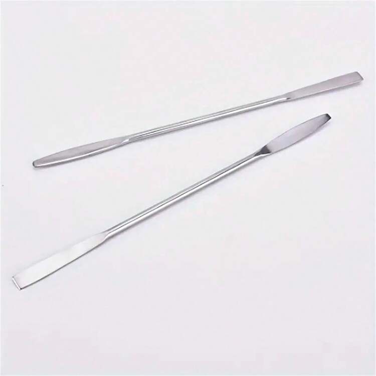 1/2pcs Stainless Steel Double-Head Blender Spatula Makeup Mixing Stick For Foundation Powder Mixing,Makeup,Cheap,Room Decor,Vanity,Travel,Bedroom,Makeup Accessories,Cheap,Stocking Stuffers,Makeup,Makeup Tools,Cheap Stuff,Gifts,Gifts For Women,Christmas Gifts - Silver - View 7