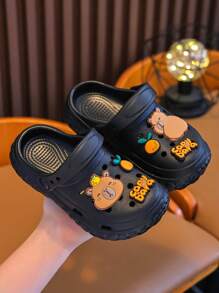 1 Pair Casual Summer Kids' Sandals, Non-Slip Breathable Closed Toe EVA Slippers