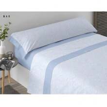 STARLEY-100% Cotton Sheet Set Printed PLATINIUM - MAR AZUL - 查看 2