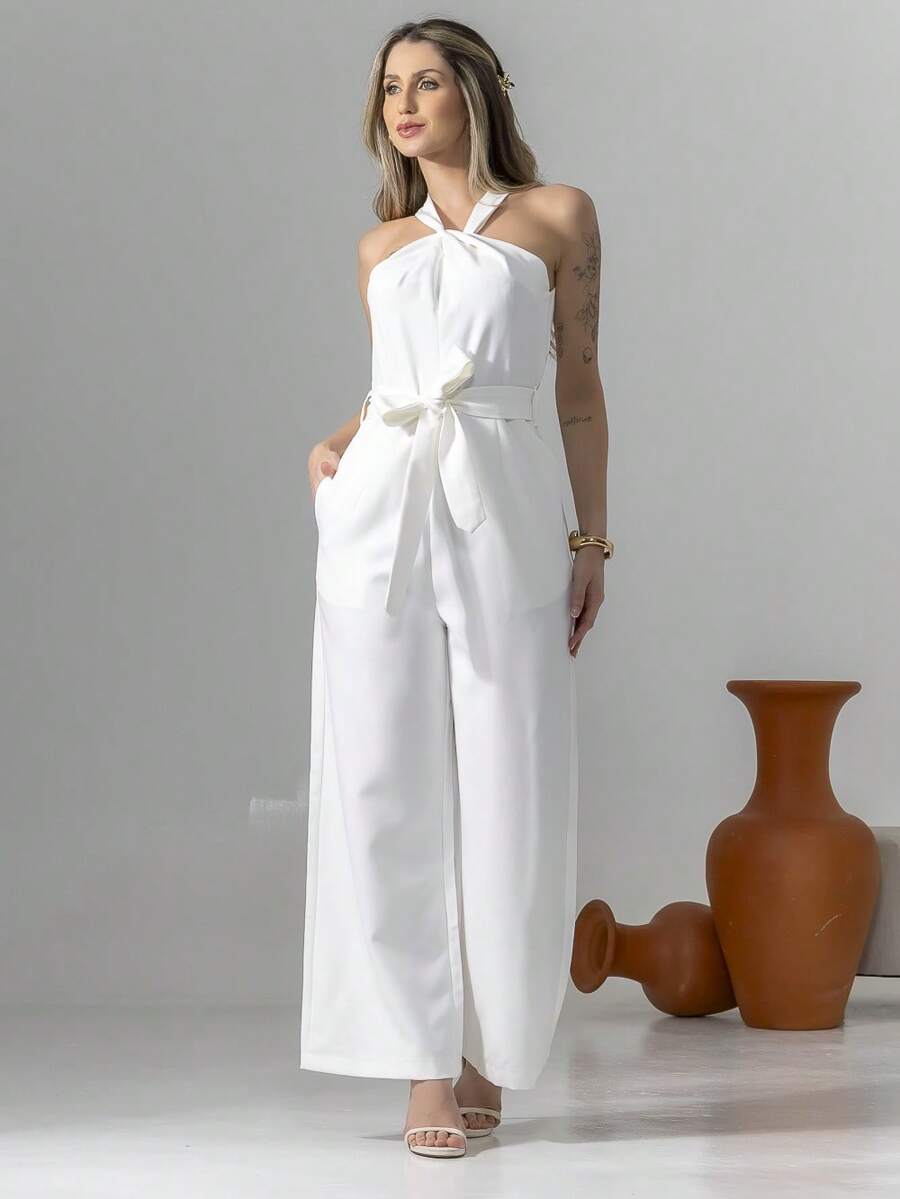 Tailored Overalls M3094 - White - View 1