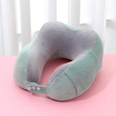 颈部支撑 U 型枕头，带记忆海绵，慢回弹，可拆卸和清洗，舒适的颈部休息，适合午睡、旅行、飞机