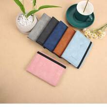 New Soft Texture Anti-Wrinkle Tie Belt PU Leather RFID Passport Cover Travel Wallet Document Holder For Women For Men Wallet Mini Wallet Purse Wallet Card Wallet