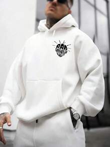 Sabotage National Rap Singer Sweatshirt Flannel Hooded Cold Weather Sweatshirt - trắng - Xem 2