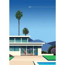 1pc Japan Beach City Summer Hiroshi Nagai Vaporwave Prints Posters Wandkunst Canvas Schilderij Nordic Wandfoto's Woonkamer Decor Geen Lijst