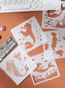 6 feuilles avec des motifs différents, matériau PET imperméable, fusion d'elfes et de la nature, motifs riches, convenant à diverses créations DIY, activités créatives familiales, activités de team building, etc., rentrée scolaire, fournitures scolaires
