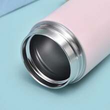 1pc 304 Stainless Steel Vacuum Insulated Tumbler Bottle, Portable Cute Mini Pocket Cup For Nest Soup/Breakfast, Unisex Design, Student Use Back To School