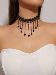 Elegant Glamorous Lace Necklace 1 Piece - Multicolor - View 5