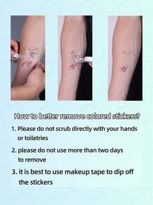 1Pc/15 Pattern Personalized Customization Temporary Tattoos, Veil Design Fun Portraits, Customized For Couples. Perfect For Valentine's Day, Birthday Parties, Weddings, Friend Gifts And Wedding Anniversaries. Suitable For Arms, Palms, And Cheeks.