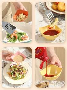 2 件小甜点碗、可堆叠蘸酱碗、迷你蘸酱碟、酱汁碟、酱油调味盘、牢不可破的蘸酱碟，用于番茄酱、烧烤、寿司、派对、厨房、厨房、学校用品