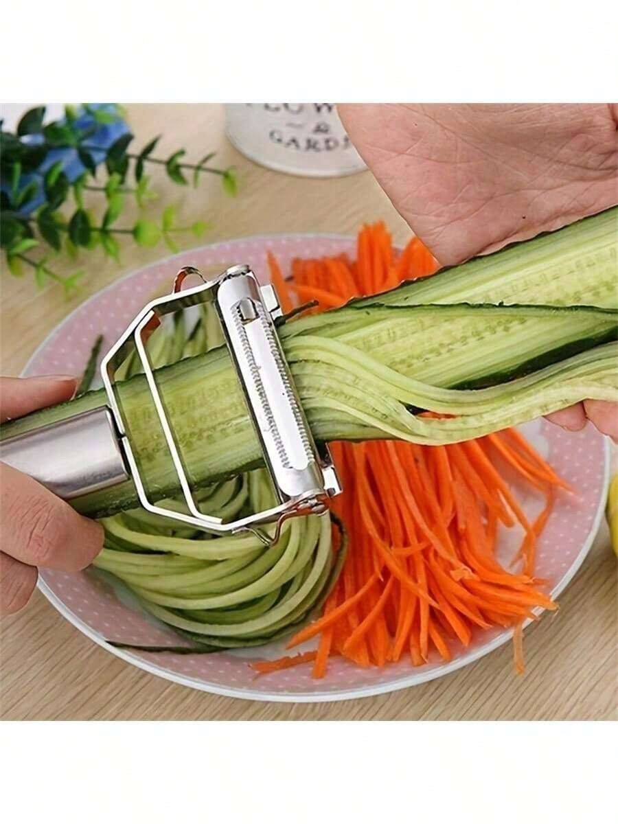 1/2/4 buah Pengupas Sayuran Stainless Steel - Pengupas Buah dan Kentang Multifungsi, Untuk Bersantap & Bersantai, Alat Dapur Genggam, Pengupas untuk Restoran