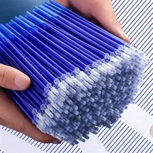 100 piezas de recambios para bolígrafos borrables, punta extra fina de 0.5 mm, estilo de varilla, multicolor, adecuado para niños de 14 en adelante, recambios de tinta de gel de escritura suave para volver al colegio - Multicolor - Ver 9