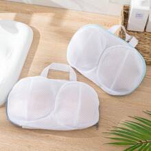 1pc Mesh Bra Wash Bag - Machine Washable, Anti-Deformation Bra And Lingerie Storage Bag With Zipper Closure, Travel & Household Storage Laundry Bag