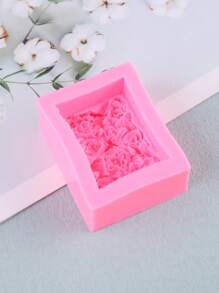 1 件玫瑰形手工硅胶肥皂模具、蜡烛、蜡熔体、石膏、树脂液体硅胶模具 - 白色 - 查看 7