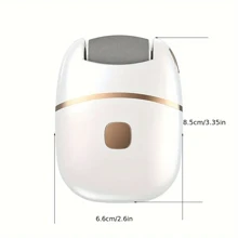 SOKANY Polisseur de pieds électrique, batterie lithium-ion rechargeable USB (400mAh), 2 vitesses réglables, avec éclairage LED, design portable sans fil, tête de meulage amovible, convient pour les beautés de pieds portables à peau épaisse, outils de soins de la peau, basse tension ≤36V, batterie rechargeable, facile à utiliser