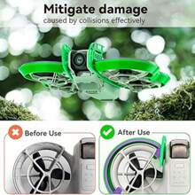 1 Set DJ Neo Drone Propeller Guards And Camera Gimbal Protective Cover, Anti-Collision Anti-Scratch Covers, In Orange And Green Colors, Professional Drone Protective Accessories (Batteries Not Included)