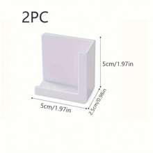 2 Stücke Universal Handyhalter mit Klebefolie, ohne Bohren, Tablet-Halterung zum Aufhängen an der Wand, Ladestation und Aufbewahrungsregal - für Smartphones & Tablets - geeignet für Zuhause & Büro - perfektes Geschenk für Technik-Liebhaber