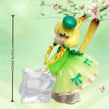 1pc Green Tea Party Cat Anime Figure Model, Desktop/Car Decor, Home Decorations, Suitable For Adult Collection Enthusiasts