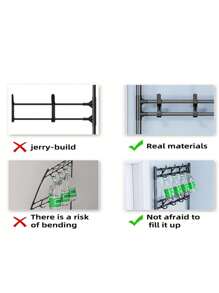 Perchero de 5 niveles con barra de metal para ropa, estante para zapatos para la entrada de la puerta principal, perchero y estante para zapatos de entrada, organizador de almacenamiento multifuncional de entrada, decoración de habitación, decoración de otoño, decoración de dormitorio - Negro - Ver 8