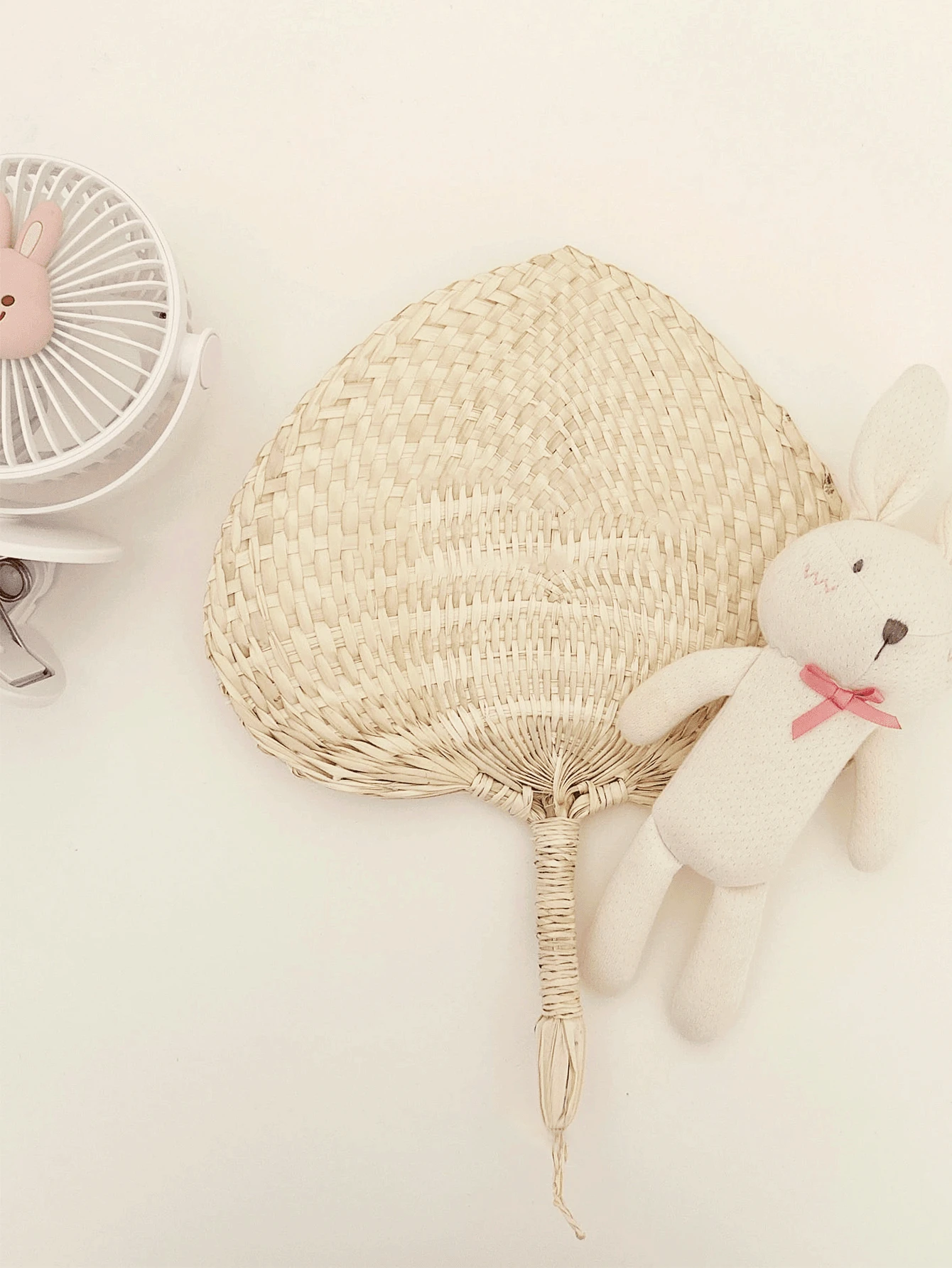1pc Handwoven Bamboo Fan, Perfect For Babies, Dance Performance, Cooling Handcrafted Woven Straw Fan