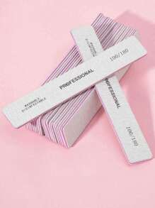 3/5/10/25pcs Nail Files, 100/180 Grit Sandpaper Nail Files, 10pcs Professional Washable Double-Sided Coarse Foot File, Heavy Duty, For Acrylic Nail Removal, Pedicure Manicure Tools - Multicolor - View 4