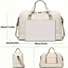 Luxury Large Capacity Duffel Bag - Versatile Shoulder And Crossbody Tote Bag With Dry And Wet Separation Pockets And Double Side Pockets For Travel And Fitness