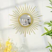 1 Piece Classic Style Modern Iron Art Wall Decor, Mirror Decorative Piece, Creative Home Decor Hangings For Living Room, Contemporary Home Interior, General Indoor Wall Decorations Gifts Birthday Graduation