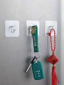 5-30 chiếc móc treo tường trong suốt tự dính treo tường cửa móc treo đồ nặng giá đỡ RV nhà bếp phòng tắm giá đỡ tình yêu Valentine - Nhiều màu - Xem 8