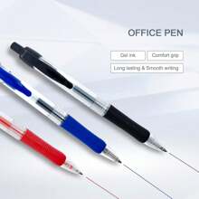 4/12 paquetes de bolígrafos de gel, tinta negra de secado rápido de 0.5 mm, bolígrafos de punta fina de escritura suave, serie de alta gama para oficina, útiles escolares (negro, rojo, azul) de vuelta a clases