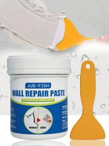 [Quick Repair] Multi-Functional Wall Repair Paste - Easily Repair Wall Cracks, Holes, Waterproof And Moisture-Proof, Wall Looks New!" Quick Repair: Easily Fill Wall Cracks, Nail Holes, Scratches And Other Defects, Dry Quickly, Save Time.