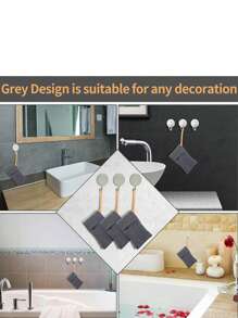 6 件去角质皂保护袋，带挂绳的网状皂盒擦洗器，淋浴泡沫皂网，皮肤去角质和皂盒家居浴室装饰秋季装饰返校 - 均碼 - 查看 4