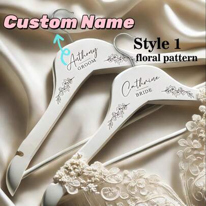 Appendiabiti da sposa personalizzato - Appendiabiti da sposa personalizzato - Appendiabiti da sposa - Appendiabiti in legno inciso - Appendiabiti per abito da sposa, multifunzionale, regolabile, durevole, ornamentale, riutilizzabile, elegante, adorabile, di alta qualità, moderno, colorato, carino, comodo, alla moda, personalizzato, unico, regalo ideale per lui, regalo ideale per lei, fidanzato, fidanzata, papà, mamma, famiglia, amici, figlio, figlia, ufficio, sala da tè, scuola, casa, ristrutturazione casa