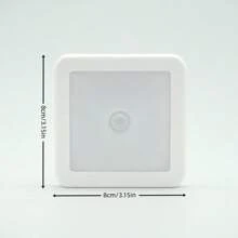 1pc INS Style Smart Motion Sensor LED Night Light, Soft Lighting For Desk, Bedside, Cabinet, Material, Energy Saving, Silent, Portable Ambient Lamp (Random Color/Style Shipped)