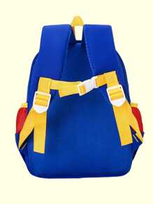 1 Piece Embroidered Customized Cute Construction Vehicle Series Backpack | Backpack With Chest Strap | Suitable For Preschool Boys Kindergarten School Backpack | Children Gift,Multi-Functional,Ornamental,Letter,Stylish,Modern,Colorful,Cute,Adorable,Casual,Custom,Personalised,Unique,Customized,Ideal Gifts For Him,Ideal Gifts For Her,Multi-Functional,Ornamental,Letter,Stylish,Modern,Colorful,Cute,Adorable,Casual,Custom,Personalised,Unique,Customized,Ideal Gifts For Him,Ideal Gifts For Her - Multicolor - View 8