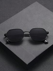 Spersonalizowane Punkowe Wyglądy Uliczne Odcienie Podstawy Swobodne 1 szt. Geometryczne Metalowe Pełne Ramki Przyciemniane Soczewki Modne Okulary, Dla Mężczyzn-Na Zewnątrz Codzienne Aktywności, Podróże, Golf, Dekoracja Jazdy