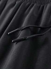 2025 年夏季新款女士运动短裤，带衬里防暴露设计和口袋，休闲户外运动服 - 黑色 - 查看 5