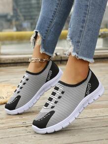 Damen Klassisch Einfache Atmungsaktiv Schwarz Pink Outdoor/Arbeit/Sport/Reise Lässig Schuhe, geeignet für ältere Mütter
